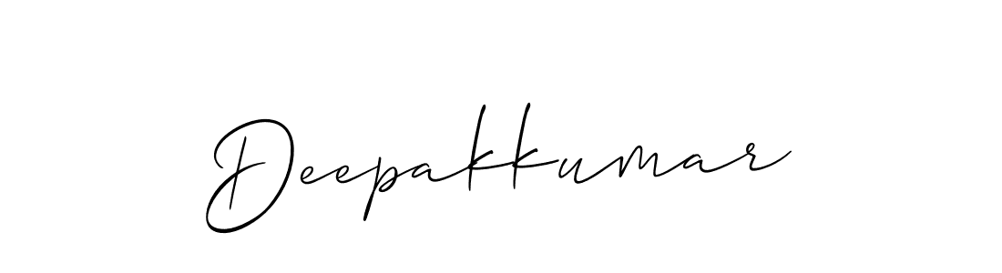 Make a beautiful signature design for name Deepakkumar. With this signature (Allison_Script) style, you can create a handwritten signature for free. Deepakkumar signature style 2 images and pictures png