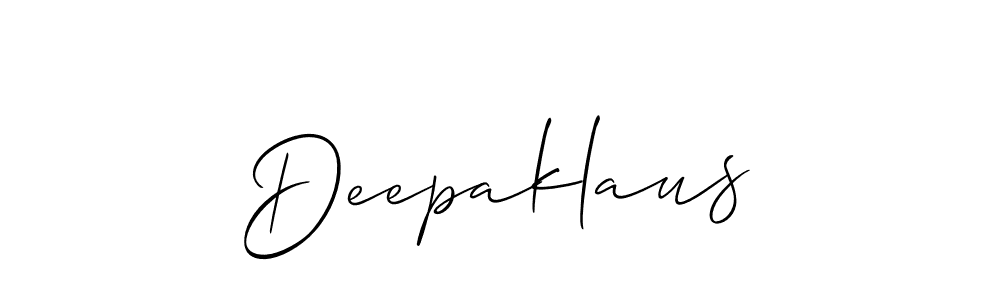 How to make Deepaklaus name signature. Use Allison_Script style for creating short signs online. This is the latest handwritten sign. Deepaklaus signature style 2 images and pictures png