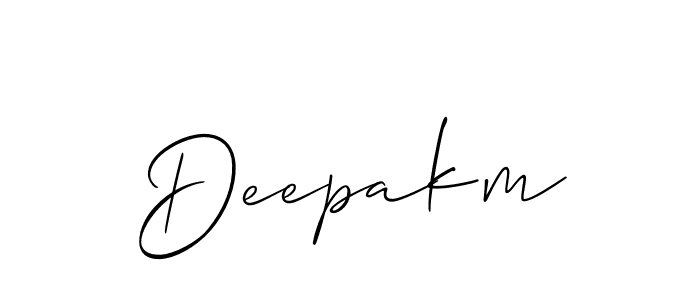 Also You can easily find your signature by using the search form. We will create Deepakm name handwritten signature images for you free of cost using Allison_Script sign style. Deepakm signature style 2 images and pictures png