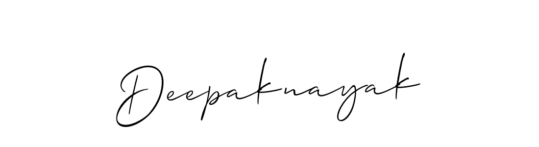 Also we have Deepaknayak name is the best signature style. Create professional handwritten signature collection using Allison_Script autograph style. Deepaknayak signature style 2 images and pictures png