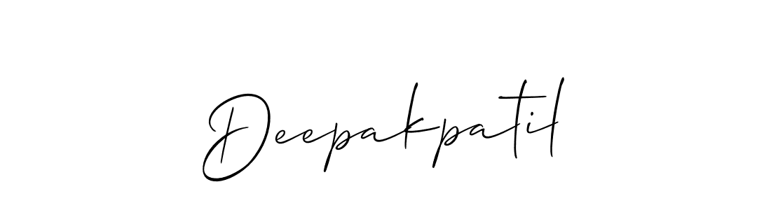 Also we have Deepakpatil name is the best signature style. Create professional handwritten signature collection using Allison_Script autograph style. Deepakpatil signature style 2 images and pictures png