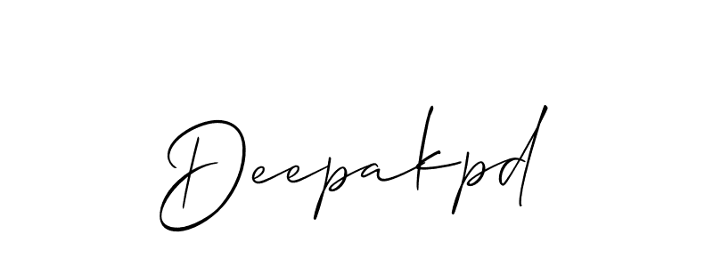 Also You can easily find your signature by using the search form. We will create Deepakpd name handwritten signature images for you free of cost using Allison_Script sign style. Deepakpd signature style 2 images and pictures png