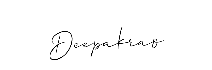 How to make Deepakrao signature? Allison_Script is a professional autograph style. Create handwritten signature for Deepakrao name. Deepakrao signature style 2 images and pictures png