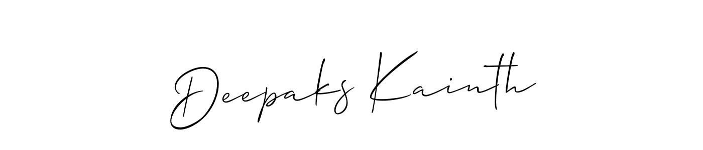 Also You can easily find your signature by using the search form. We will create Deepaks Kainth name handwritten signature images for you free of cost using Allison_Script sign style. Deepaks Kainth signature style 2 images and pictures png