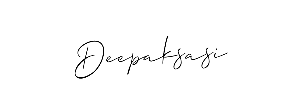 How to make Deepaksasi name signature. Use Allison_Script style for creating short signs online. This is the latest handwritten sign. Deepaksasi signature style 2 images and pictures png