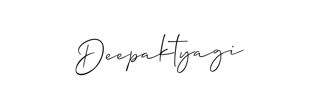 Also we have Deepaktyagi name is the best signature style. Create professional handwritten signature collection using Allison_Script autograph style. Deepaktyagi signature style 2 images and pictures png