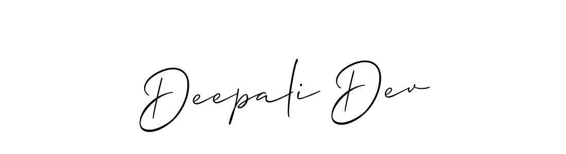 You should practise on your own different ways (Allison_Script) to write your name (Deepali Dev) in signature. don't let someone else do it for you. Deepali Dev signature style 2 images and pictures png