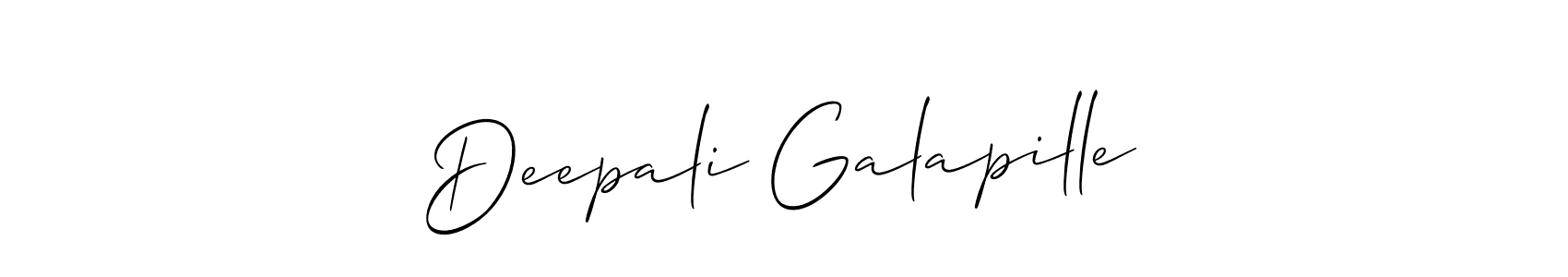 You should practise on your own different ways (Allison_Script) to write your name (Deepali Galapille) in signature. don't let someone else do it for you. Deepali Galapille signature style 2 images and pictures png