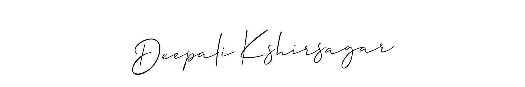 Create a beautiful signature design for name Deepali Kshirsagar. With this signature (Allison_Script) fonts, you can make a handwritten signature for free. Deepali Kshirsagar signature style 2 images and pictures png