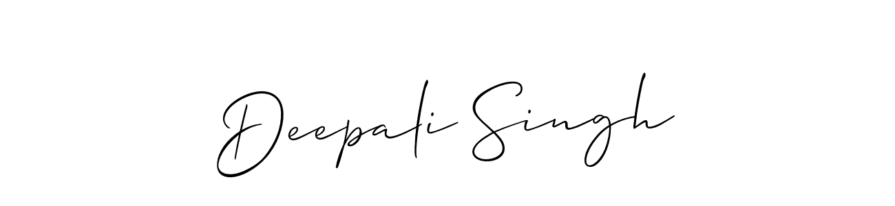 Also we have Deepali Singh name is the best signature style. Create professional handwritten signature collection using Allison_Script autograph style. Deepali Singh signature style 2 images and pictures png