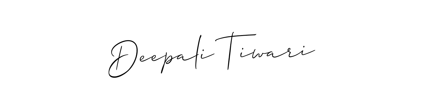 It looks lik you need a new signature style for name Deepali Tiwari. Design unique handwritten (Allison_Script) signature with our free signature maker in just a few clicks. Deepali Tiwari signature style 2 images and pictures png