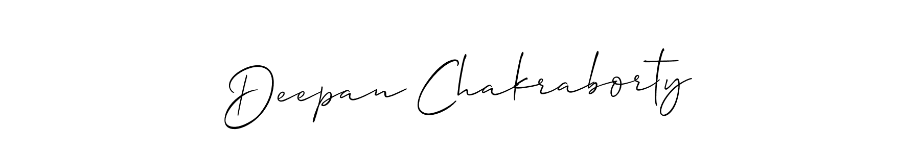 Also we have Deepan Chakraborty name is the best signature style. Create professional handwritten signature collection using Allison_Script autograph style. Deepan Chakraborty signature style 2 images and pictures png