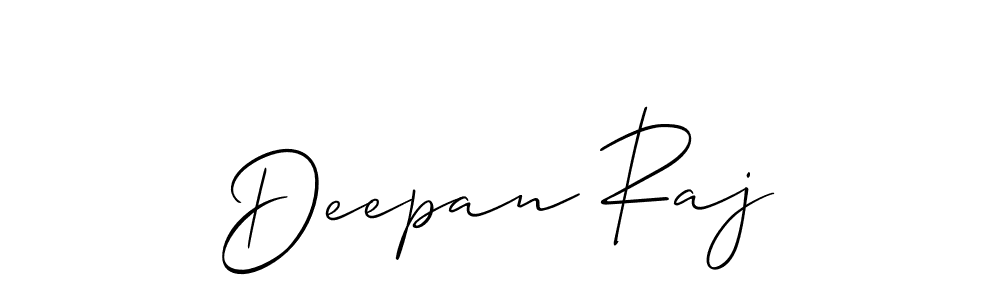 Use a signature maker to create a handwritten signature online. With this signature software, you can design (Allison_Script) your own signature for name Deepan Raj. Deepan Raj signature style 2 images and pictures png