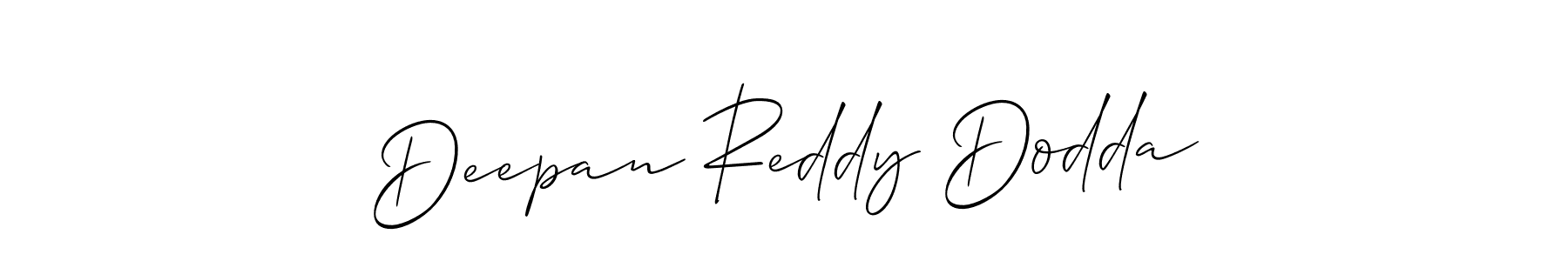 Make a short Deepan Reddy Dodda signature style. Manage your documents anywhere anytime using Allison_Script. Create and add eSignatures, submit forms, share and send files easily. Deepan Reddy Dodda signature style 2 images and pictures png