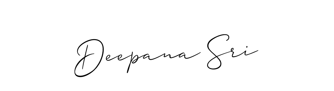 It looks lik you need a new signature style for name Deepana Sri. Design unique handwritten (Allison_Script) signature with our free signature maker in just a few clicks. Deepana Sri signature style 2 images and pictures png