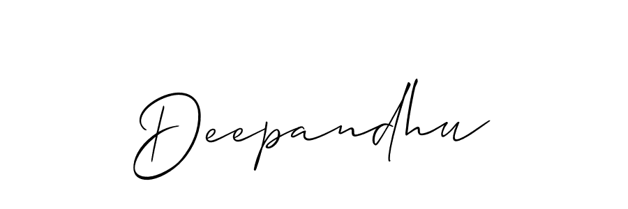 How to make Deepandhu name signature. Use Allison_Script style for creating short signs online. This is the latest handwritten sign. Deepandhu signature style 2 images and pictures png