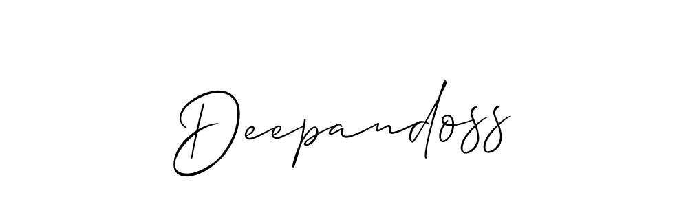 Make a beautiful signature design for name Deepandoss. Use this online signature maker to create a handwritten signature for free. Deepandoss signature style 2 images and pictures png