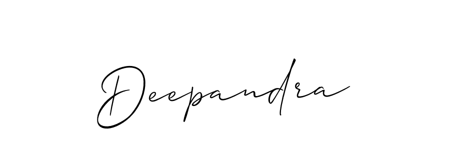How to Draw Deepandra signature style? Allison_Script is a latest design signature styles for name Deepandra. Deepandra signature style 2 images and pictures png