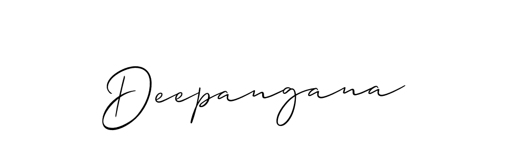Also You can easily find your signature by using the search form. We will create Deepangana name handwritten signature images for you free of cost using Allison_Script sign style. Deepangana signature style 2 images and pictures png