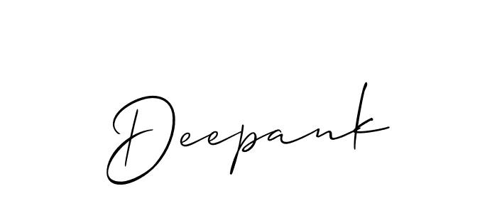 Also You can easily find your signature by using the search form. We will create Deepank name handwritten signature images for you free of cost using Allison_Script sign style. Deepank signature style 2 images and pictures png