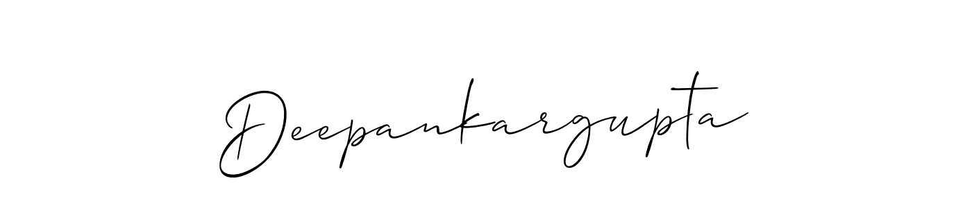 How to make Deepankargupta signature? Allison_Script is a professional autograph style. Create handwritten signature for Deepankargupta name. Deepankargupta signature style 2 images and pictures png