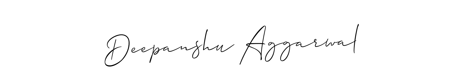 This is the best signature style for the Deepanshu Aggarwal name. Also you like these signature font (Allison_Script). Mix name signature. Deepanshu Aggarwal signature style 2 images and pictures png