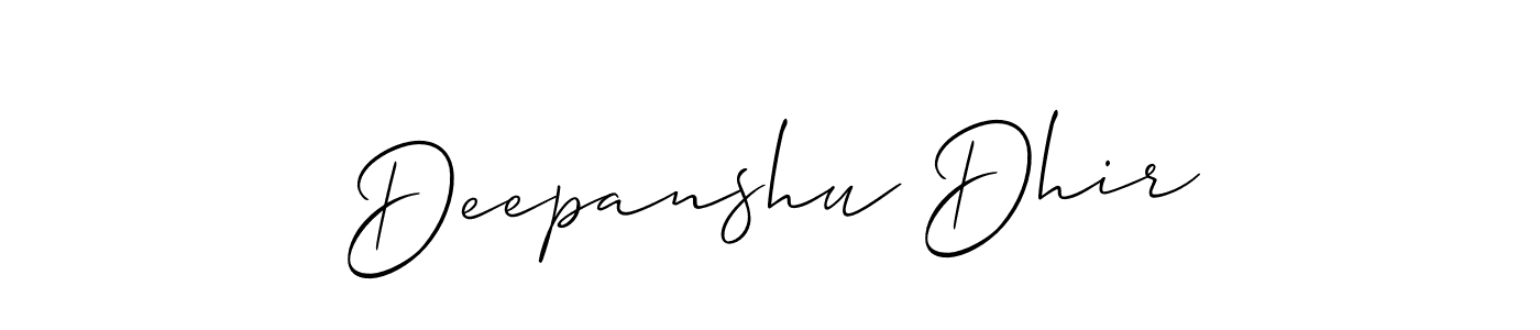 Make a beautiful signature design for name Deepanshu Dhir. Use this online signature maker to create a handwritten signature for free. Deepanshu Dhir signature style 2 images and pictures png