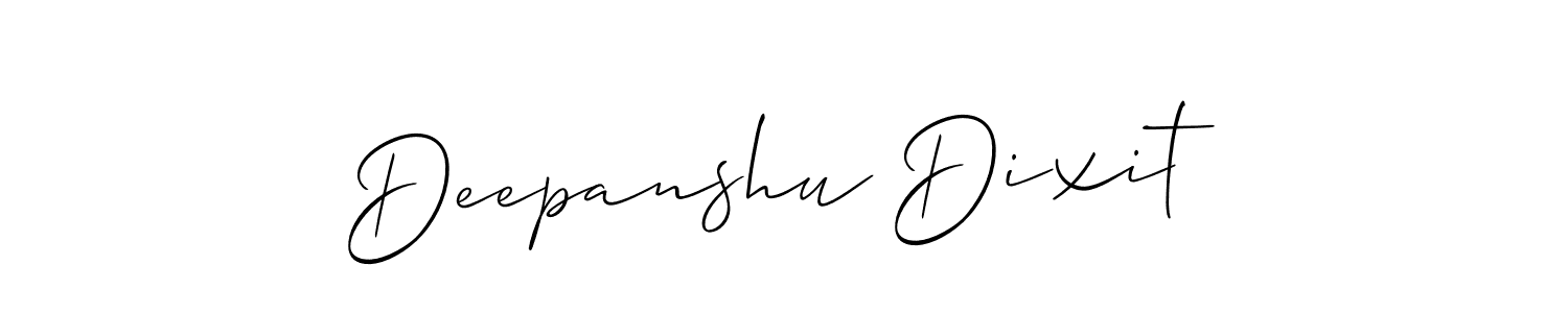 How to make Deepanshu Dixit signature? Allison_Script is a professional autograph style. Create handwritten signature for Deepanshu Dixit name. Deepanshu Dixit signature style 2 images and pictures png