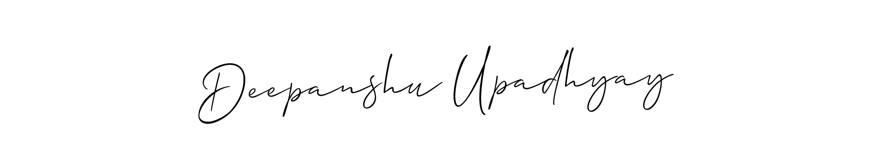 See photos of Deepanshu Upadhyay official signature by Spectra . Check more albums & portfolios. Read reviews & check more about Allison_Script font. Deepanshu Upadhyay signature style 2 images and pictures png
