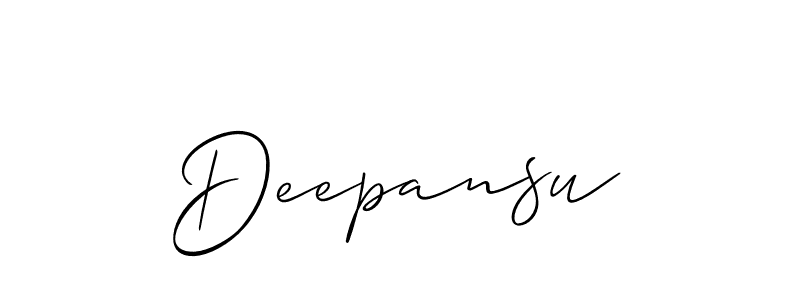 Best and Professional Signature Style for Deepansu. Allison_Script Best Signature Style Collection. Deepansu signature style 2 images and pictures png