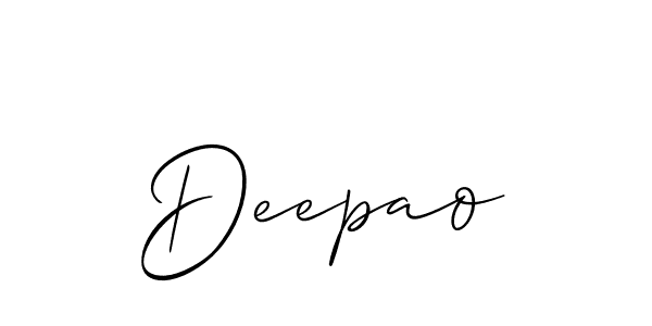 Deepao stylish signature style. Best Handwritten Sign (Allison_Script) for my name. Handwritten Signature Collection Ideas for my name Deepao. Deepao signature style 2 images and pictures png