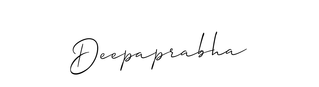 Best and Professional Signature Style for Deepaprabha. Allison_Script Best Signature Style Collection. Deepaprabha signature style 2 images and pictures png