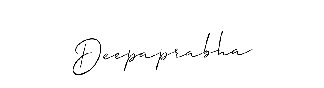 Also You can easily find your signature by using the search form. We will create Deepaprabha name handwritten signature images for you free of cost using Allison_Script sign style. Deepaprabha signature style 2 images and pictures png
