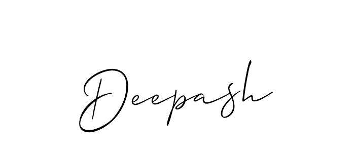 Also You can easily find your signature by using the search form. We will create Deepash name handwritten signature images for you free of cost using Allison_Script sign style. Deepash signature style 2 images and pictures png