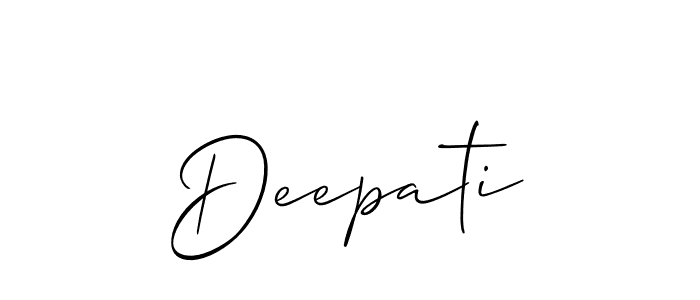 Also You can easily find your signature by using the search form. We will create Deepati name handwritten signature images for you free of cost using Allison_Script sign style. Deepati signature style 2 images and pictures png