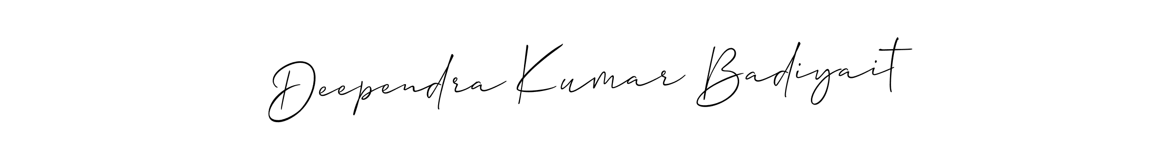 Make a beautiful signature design for name Deependra Kumar Badiyait. Use this online signature maker to create a handwritten signature for free. Deependra Kumar Badiyait signature style 2 images and pictures png
