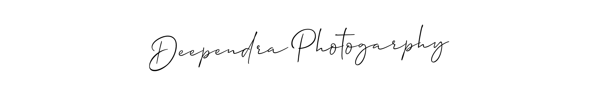 Deependra Photogarphy stylish signature style. Best Handwritten Sign (Allison_Script) for my name. Handwritten Signature Collection Ideas for my name Deependra Photogarphy. Deependra Photogarphy signature style 2 images and pictures png