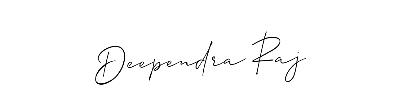 How to make Deependra Raj name signature. Use Allison_Script style for creating short signs online. This is the latest handwritten sign. Deependra Raj signature style 2 images and pictures png