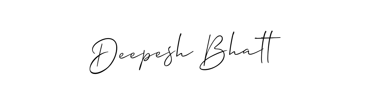 Similarly Allison_Script is the best handwritten signature design. Signature creator online .You can use it as an online autograph creator for name Deepesh Bhatt. Deepesh Bhatt signature style 2 images and pictures png