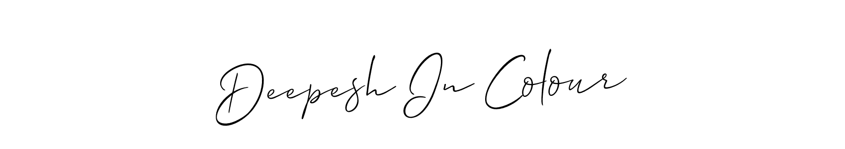 How to make Deepesh In Colour signature? Allison_Script is a professional autograph style. Create handwritten signature for Deepesh In Colour name. Deepesh In Colour signature style 2 images and pictures png