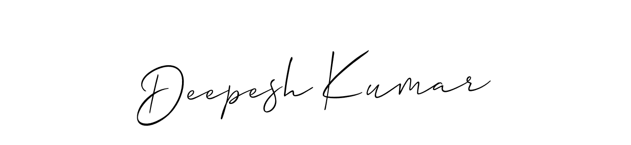 It looks lik you need a new signature style for name Deepesh Kumar. Design unique handwritten (Allison_Script) signature with our free signature maker in just a few clicks. Deepesh Kumar signature style 2 images and pictures png