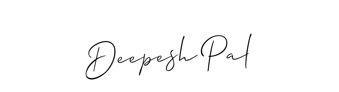 Design your own signature with our free online signature maker. With this signature software, you can create a handwritten (Allison_Script) signature for name Deepesh Pal. Deepesh Pal signature style 2 images and pictures png