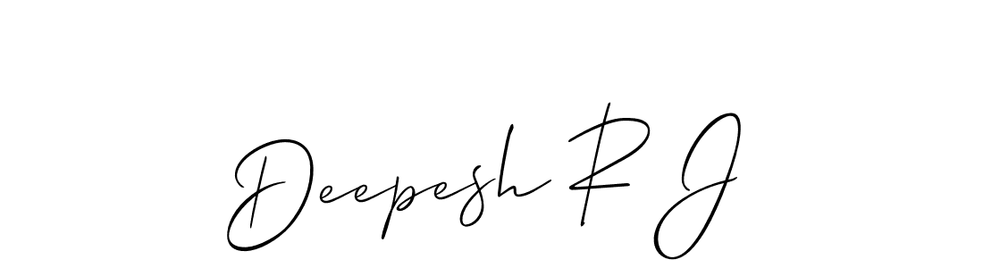 Best and Professional Signature Style for Deepesh R J. Allison_Script Best Signature Style Collection. Deepesh R J signature style 2 images and pictures png