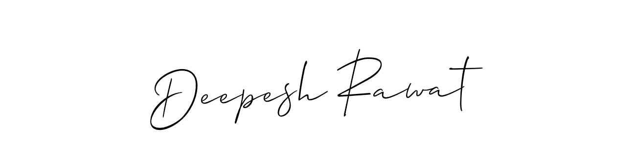 Deepesh Rawat stylish signature style. Best Handwritten Sign (Allison_Script) for my name. Handwritten Signature Collection Ideas for my name Deepesh Rawat. Deepesh Rawat signature style 2 images and pictures png