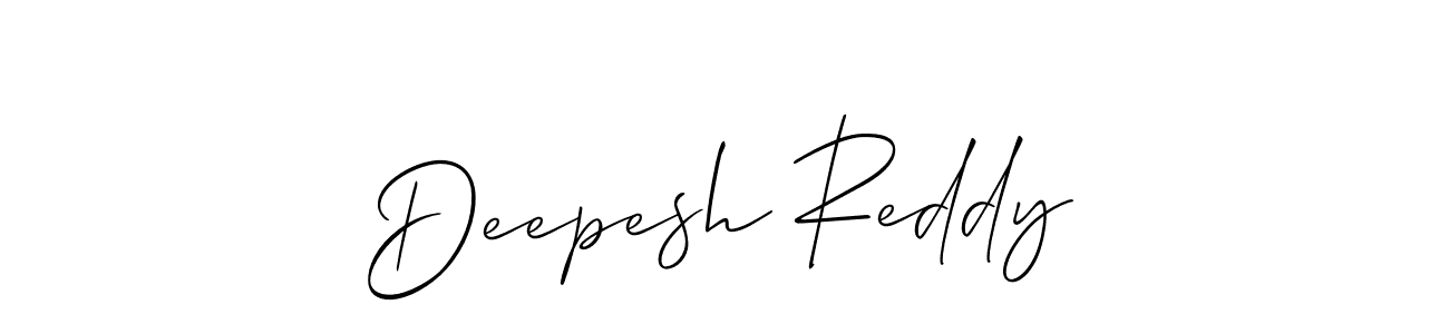 Make a short Deepesh Reddy signature style. Manage your documents anywhere anytime using Allison_Script. Create and add eSignatures, submit forms, share and send files easily. Deepesh Reddy signature style 2 images and pictures png