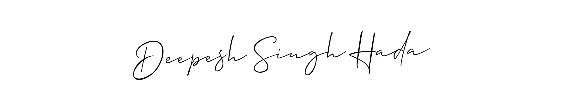 How to make Deepesh Singh Hada signature? Allison_Script is a professional autograph style. Create handwritten signature for Deepesh Singh Hada name. Deepesh Singh Hada signature style 2 images and pictures png