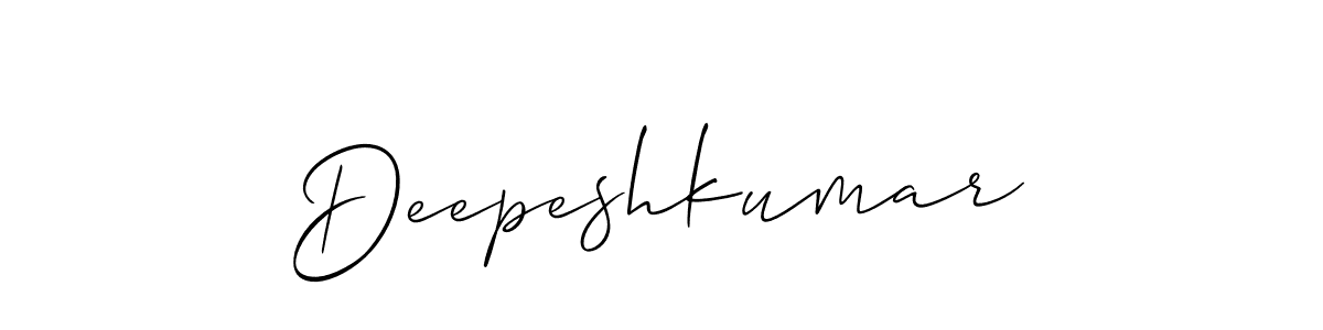 Make a short Deepeshkumar signature style. Manage your documents anywhere anytime using Allison_Script. Create and add eSignatures, submit forms, share and send files easily. Deepeshkumar signature style 2 images and pictures png