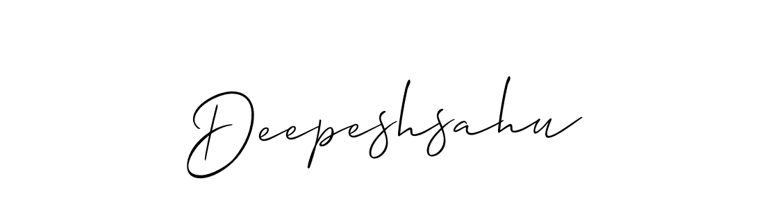 You should practise on your own different ways (Allison_Script) to write your name (Deepeshsahu) in signature. don't let someone else do it for you. Deepeshsahu signature style 2 images and pictures png