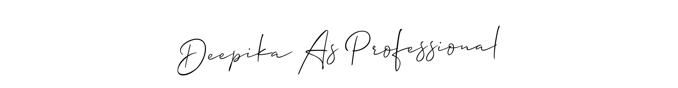 Allison_Script is a professional signature style that is perfect for those who want to add a touch of class to their signature. It is also a great choice for those who want to make their signature more unique. Get Deepika As Professional name to fancy signature for free. Deepika As Professional signature style 2 images and pictures png