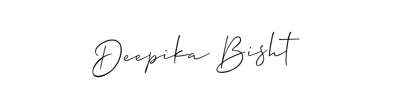 How to make Deepika Bisht signature? Allison_Script is a professional autograph style. Create handwritten signature for Deepika Bisht name. Deepika Bisht signature style 2 images and pictures png